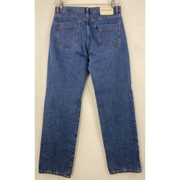 Les‎ Benjamins Denim Jeans Woman's 31x31.5 Tagged (28) Embroidered Spell Out - Picture 9 of 14